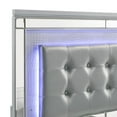 thumbnail image 3 of New Classic Furniture Contemporary Solid Wood 4/6 Full Bed in Silver, 3 of 6