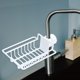 thumbnail image 5 of Soporte de almacenamiento Sunnimix para grifo ahorra espacio Estante de drenaje fregadero de cocina blanco, 5 of 6