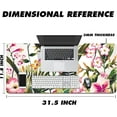 thumbnail image 2 of Flower Gaming Mouse Pad - Waterproof Extended Mouse Pad, Washable Mouse Pads for Desk with Non-Slip Rubber Base, Mouse Pad for Computer Keyboard and Laptop, 31.5 X 11.8 Inch, 2 of 5