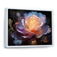 thumbnail image 2 of Designart "Elegant Peony" Peonies Floater Framed Wall Art Living Room, 2 of 5