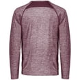 thumbnail image 3 of Holloway Sportswear M Electrify Coolcore® Long Sleeve Tee Maroon Heather 222570, 3 of 5