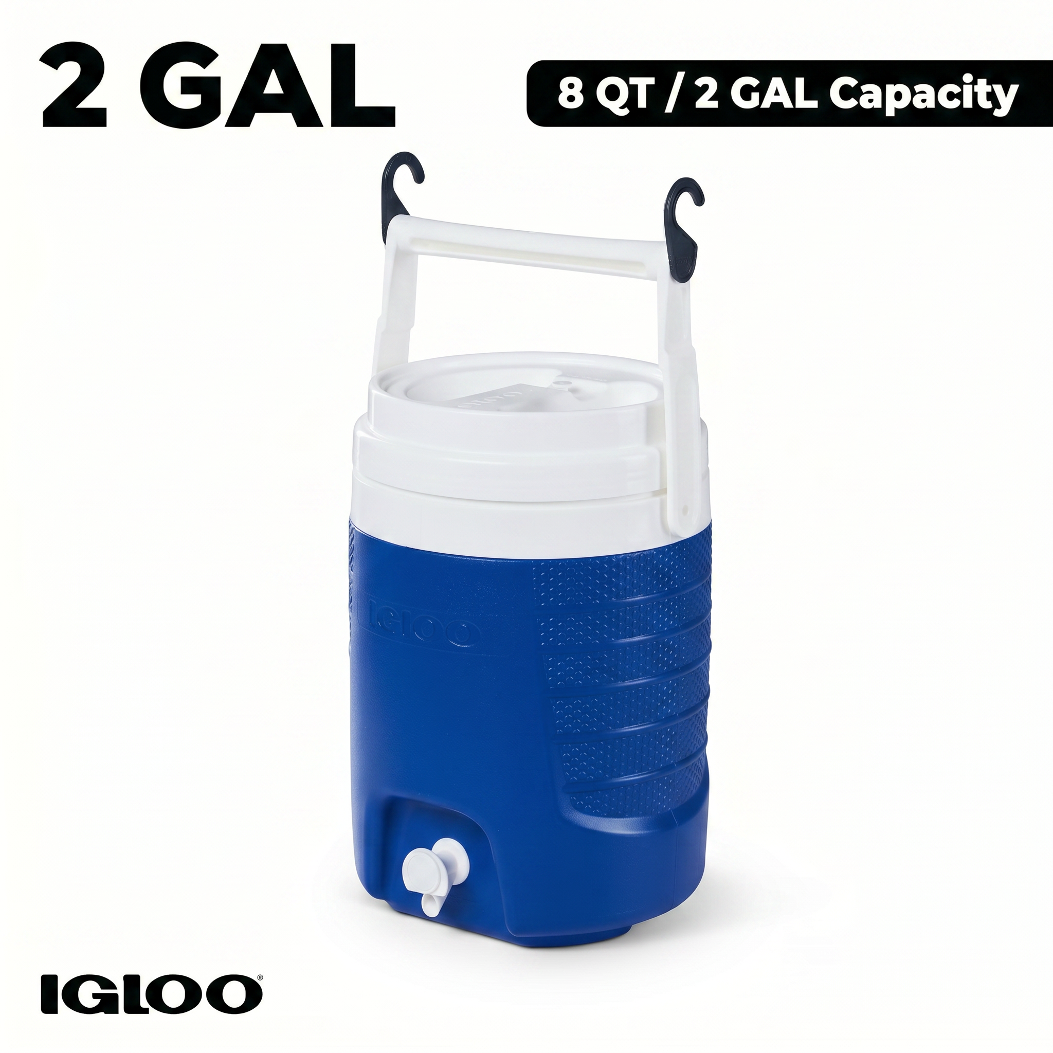 Igloo 2 Gallon Sports Beverage Dispenser Jug, Blue