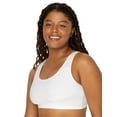 thumbnail image 5 of Fruit of the Loom Women's Tank Style Cotton Sports Bra 3-Pack, Sizes 34-46, 5 of 11