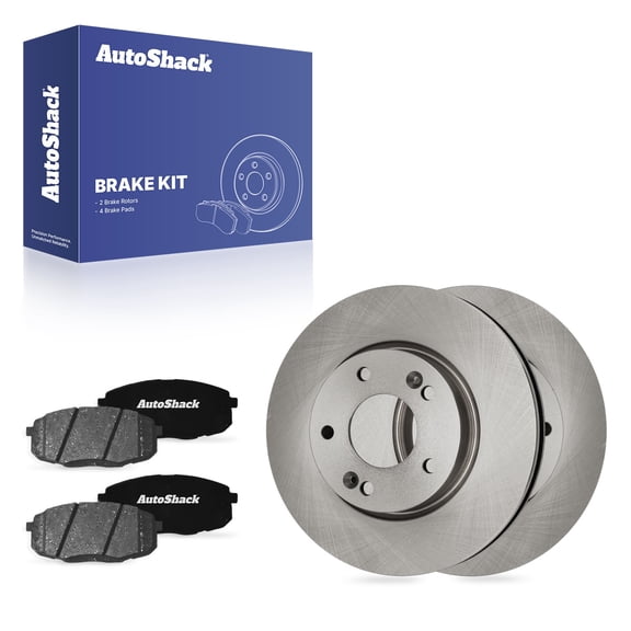 AutoShack Front Vented Brake Rotors   Ceramic Pads 6-PC Brake Kit Replacement for 2010-2013 Kia Forte 2010-2013 Kia Forte Koup 11.02" (280 mm)
