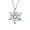 White, variant on Snowflake Pendant Necklace Clavicle Chain Light Temperament Christmas