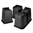 thumbnail image 4 of 4Pcs 8inch Furniture Risers Bed Raising Blocks Bed Frame Riser Half Wrapped Edge, 4 of 9