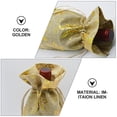 thumbnail image 3 of EIGTHTAIL 2 Pcs Sacs à Vin Sacs Cadeaux Couverture de Bouteille de Vin Sacs Réutilisables à Cordon, 3 of 5