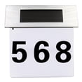 thumbnail image 2 of Stainless Steel Solar Powered LED Doorplate Number Light House Door Address Numbers Outdoor, 2 of 7