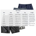 thumbnail image 6 of Knee Length Swim Shorts for Men's Athletic Shorts Plus Size Elastic Waist Drawstring Running Shorts, Summer Lightweight Breathable Short Pants with Pockets Dark Blue XL, 6 of 6