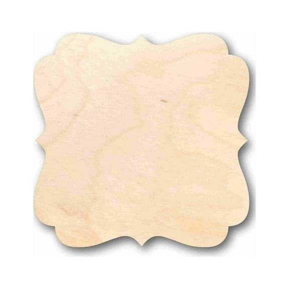 Unfinished Wood Fancy Award Craft Plaque Silhouette - Craft- up to 46" DIY 18" / 1/4"