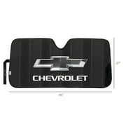 Plasticolor Chevy Universal Fit Accordion Auto Sunshade, Black, 58 x 27.5, 3864, 1 Piece