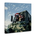 thumbnail image 3 of Stupell Industries Santa Dogs & Duck Canvas Wall Art design by Jim Baldwin, 17 x 17, 3 of 7