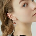 thumbnail image 5 of Elegant Wood Flower Football Baseball Basketball Pendant Earrings for Everyday Style in Classic Jewelry, 5 of 5
