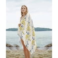 thumbnail image 2 of Yellow Fruit Beach Towels Oversized Super Absorbent, Vintage Country Leaves Berries Blue Plants Lightweight Bath Towel Quick Dry Sets For Bathroom/Pool/Rv Camping/Beach Play/Gym Room/Picnic 23"x47", 2 of 8