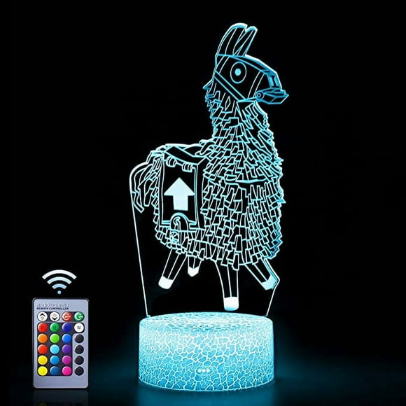 Lámpara de noche, lámpara de escritorio 3D - 16 colores - Interruptor táctil - Decoración navideña o de cumpleaños, regalo de cumpleaños, regalo festivo. Infantil - Ilusión de camello