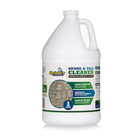 Sheiner's Stone & Tile Cleaner, Heavy Duty Floor Cleaner for Grout, Laminate, Natural Stone, Marble, Granite, Polished Concrete, and Travertine Surfaces,1 Gallon 128.0 (Best Floor Cleaner For Travertine Tile)