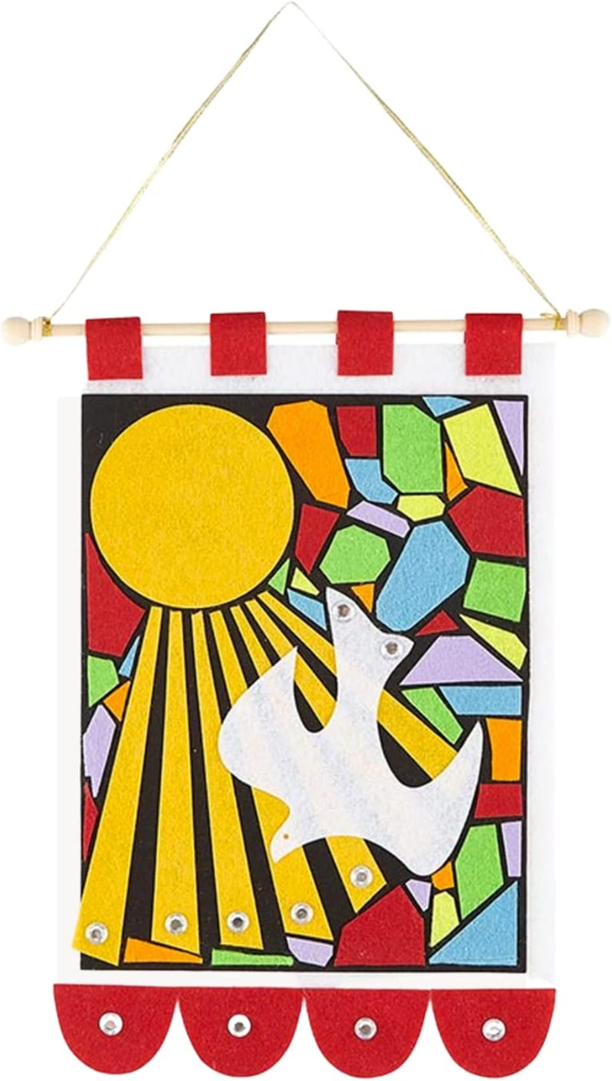 DIY Felt Confirmation Banner Kit, Catholic Gifts For Kids, 12 Inch (H