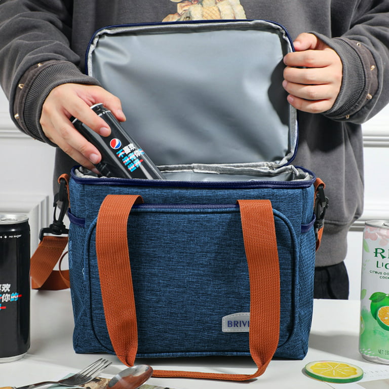  Lunch Bags for Women Men, Double Deck Lunch Cooler Bag