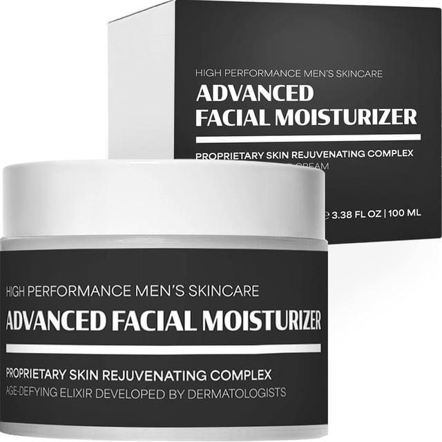 Crema facial antienvejecimiento para hombre | Hidratante facial avanzado para hombres | Crema facial antiarrugas para hombre | Crema facial antienvejecimiento para hombres con alto concentrado de ingr