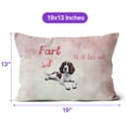 thumbnail image 4 of Every Fart is Love Note English Springer Spaniel Guilty Face Happy Valentine's Pillow Cushion Double Sided Springers Dog Lover Gifts Throw Pillow - 01016, 4 of 4