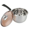 thumbnail image 2 of Utensilios de cocina de primera calidad para salsas abundantes y sopas nutritivas Olla para sopa de acero inoxidable 304 de 18 cm con un solo mango, 2 of 8