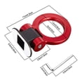 thumbnail image 2 of Kit de gancho de remolque, pegatina roja para decoración de coche, parachoques para decoración de coche, accesorios exteriores (solo decoración), 2 of 5