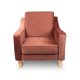 thumbnail image 1 of Sillón Menken Sofamatch Tela de Terciopelo Patas Natural Unitalla, 1 of 5