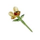 thumbnail image 3 of Mini flor de cristal artificial decorativa, artesanía creativa, decoración. Amarillo claro, 3 of 9