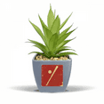 thumbnail image 1 of Illustration de Baseball Sportive Motif Rouge Faux Pot de Fleurs Ananas Mini Décor, 1 of 3