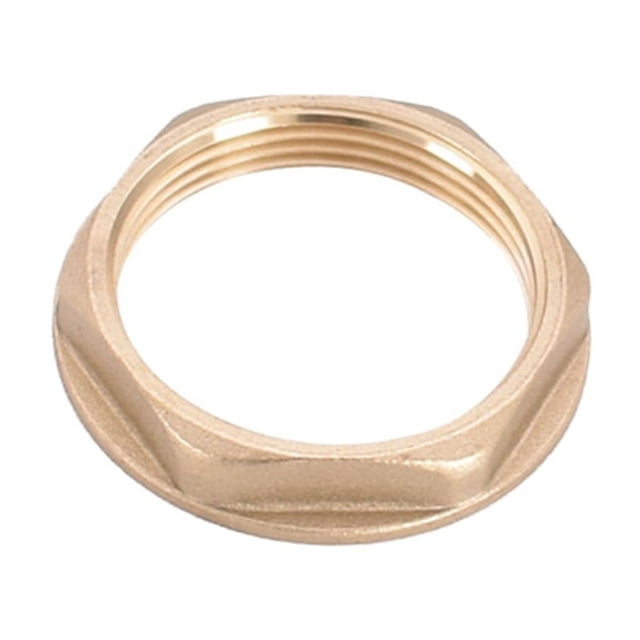 5PCS 1/8" 1/4" 3/8" 1/2" 3/4" 1" M5 M6 M10 M12 M14 M16 M20 Female Thread Brass Flanged Hex Lock Nuts Fit Pipe Fitting ,Easy to Install