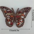 thumbnail image 2 of Tallado de animales de madera 3D JINMJMXG decoración de cabina de mariposas 17 x 11,5 cm, 2 of 5