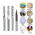 thumbnail image 4 of 10pcs Milling Cutter 1/8'' Shank CNC Engraving Bit Ball Nose End Mill 3 Flute Flat Milling Bit CNC Router Bit Milling Tool, 4 of 6