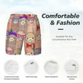 thumbnail image 5 of Balery Cute Lamas Mens Swim Trunks Swim Shorts for Men Quick Dry Inseam Beach Shorts with Compression Liner Pocket-Small, 5 of 9