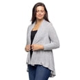 thumbnail image 6 of Womens Long Sleeve High-Low Cardigan, 6 of 8
