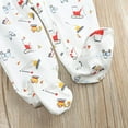 thumbnail image 3 of Riecok Girl Baby Clothes 0-3 Month Cute and Comfortable Baby Footie for Daily Wear and Photos 6-9 Months White, 3 of 9