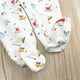 jovati Automne Bébé Enfants Double Fermeture Éclair Vêtements Pyjamas de Couchage Rompers Salopettes Nouveau-Né – image 5 sur 9