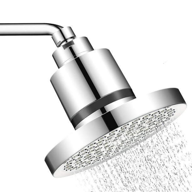 Cabeza de Ducha Filtrado, 15 Etapas Filtro de Agua para Regadera + Cabezal de Ducha de 6'', 5 Modos Ajustables de Alta Presión de Filtro para Regadera Baño