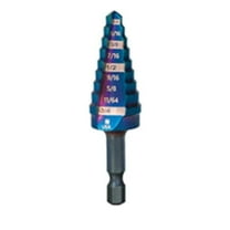 SM Products 19022 0.18-0.87 in. 12 Step Bit Mach-Blue Hex Shank Drill