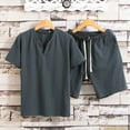 thumbnail image 2 of Mens Short Sets 2 Piece Sets Casual T Shirts & Shorts Mens Summer Clothes Beach Wear Clothing Mens Vacation Outfits, 2 of 7