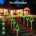 thumbnail image 3 of Outdoor Christmas Decorations Lights, 5 in 1 Candy Cane Christmas Tree Lights with 8 Modes, Christmas Pathway Lights Outdoor Waterproof, LED Christmas Outdoor Lights for Yard Path Garden Decor, 3 of 7