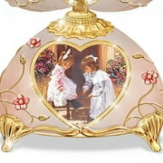 The Bradford Exchange Always My Sister Egg Music Box Heirloom Porcelain® with 22K-Gold Accents and 98 Faux Jewels Inspired by Peter Carl Faberge with Artwork by Sandra Kuck 6-inches