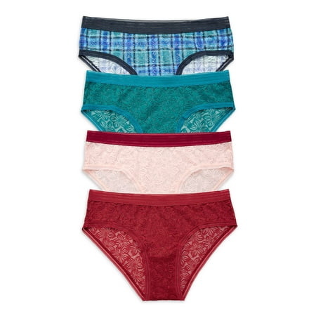 

No Boundaries Lace Cheeky Panties 4-Pack