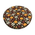 thumbnail image 2 of Lsque Skulls Round Bar chair cushion covers Velvet Fabric Premium Comfort Protects from Scratches and Stains for 14-17 Inch Chair- 13 inch, 2 of 7