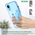 thumbnail image 6 of Compatible with iPhone XR Case with Smiley Face Pattern,Soft TPU Cute Plating Wristband Holder Case Camera Lens Protection Side Small Pattern Shockproof Wrist Strap Case Women Girls-Sky Blue, 6 of 14