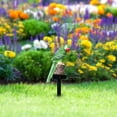 Parrot Ground Lamp Garden Reflective Number Sign Stake Flower