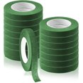 thumbnail image 1 of Cintas florales para envolver tallos de ramos, 15 rollos de cinta adhesiva para tallos de flores verdes (1 cm de ancho), 1 of 5