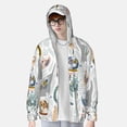 thumbnail image 2 of KLL Veste à Capuche Extérieure Protection Solaire UPF 50+ pour Hommes et Femmes, Manches Longues, Pêche, Randonnée, Performance, TG, 2 of 7