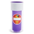 thumbnail image 3 of Munchkin Miracle 360 Taza para sorber, incluye pegatinas para personalizar taza, 9 onzas, púrpura, 3 of 3