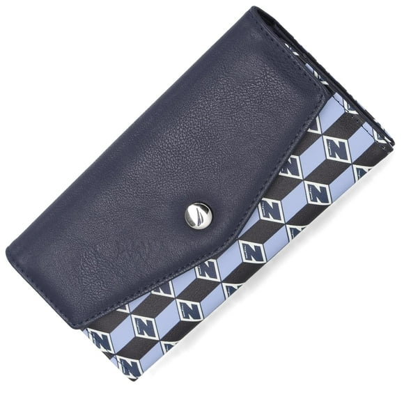Cartera Nautica Money Manager RFID, delgada, pequeña, azul glacial
