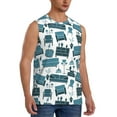 thumbnail image 2 of Daiia Modern Furniture Printed Men's Tank Tops,Casual Soft Sleeveless Gym Muscle Shirts Bodybuilding Tee-Medium, 2 of 8